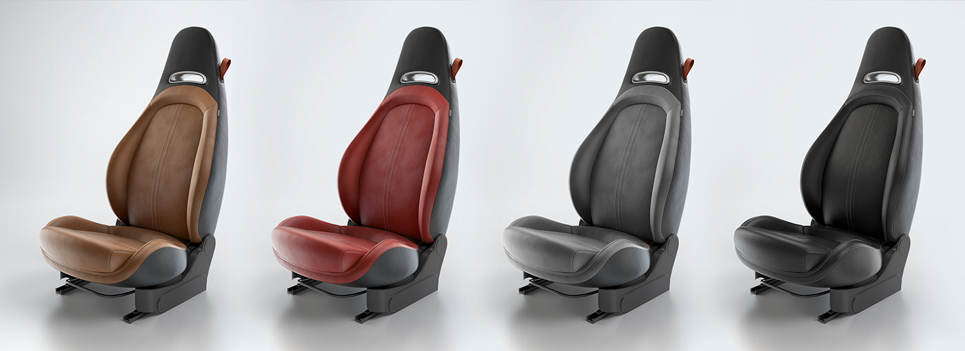 cgi，cortex，chair，Automotive interior，Abarth，