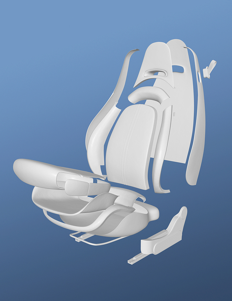 cgi，cortex，chair，Automotive interior，Abarth，