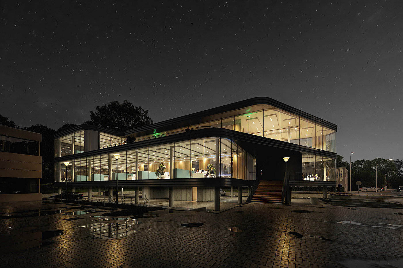 Glass，Architectural design，THE CURVE，