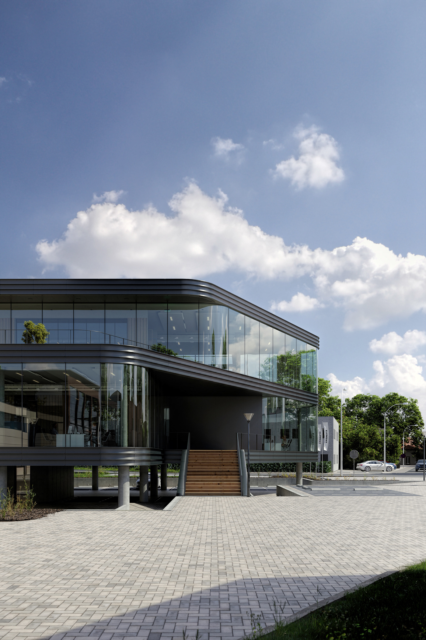 Glass，Architectural design，THE CURVE，