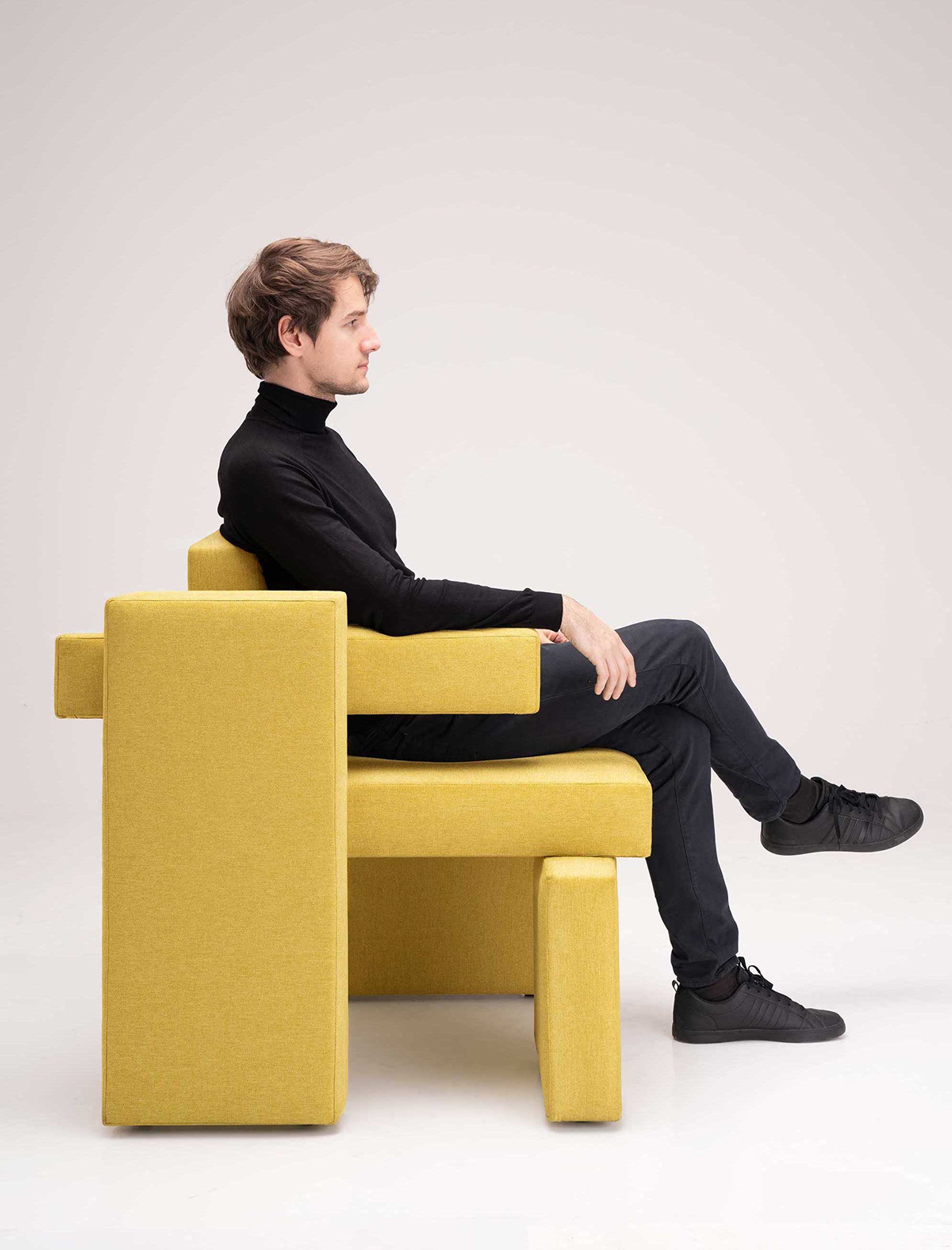 yellow，furniture design ，Yellow brick 01，