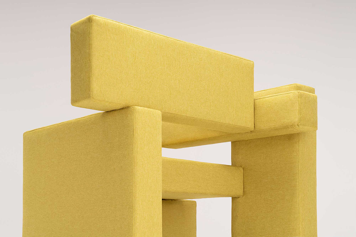 yellow，furniture design ，Yellow brick 01，