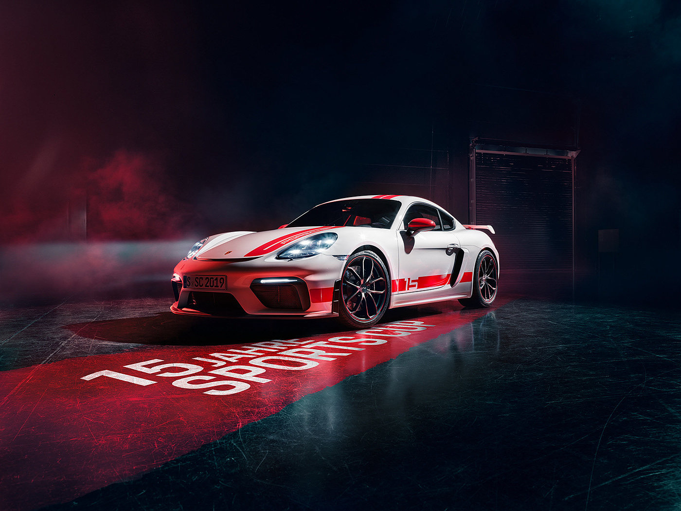 718 Cayman GT4，Racing design，white，