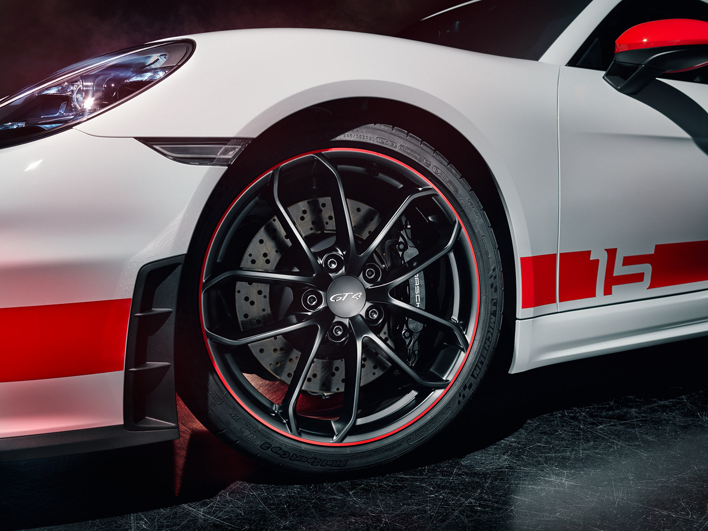 718 Cayman GT4，Racing design，white，