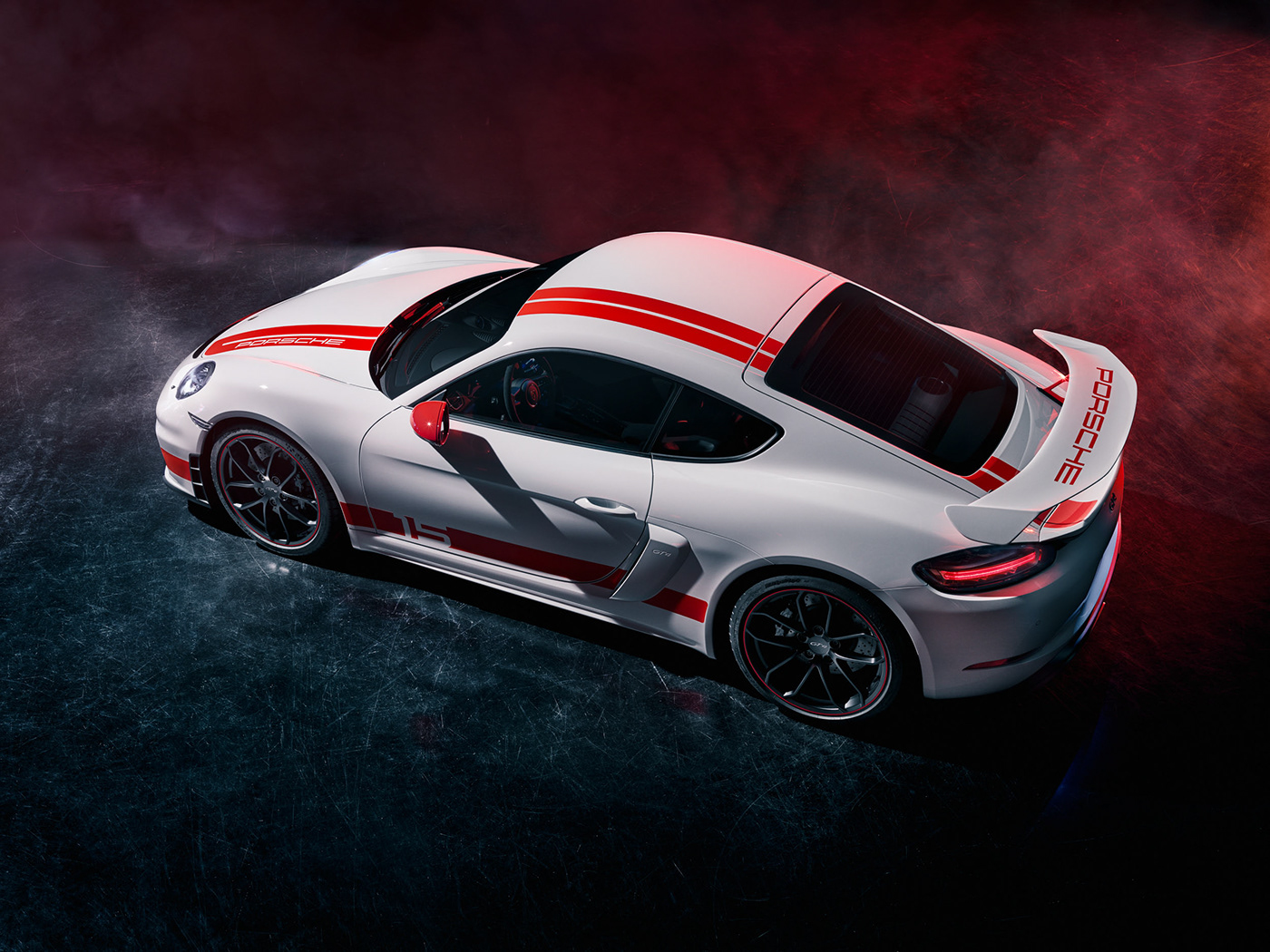 718 cayman gt4,赛车设计,白色