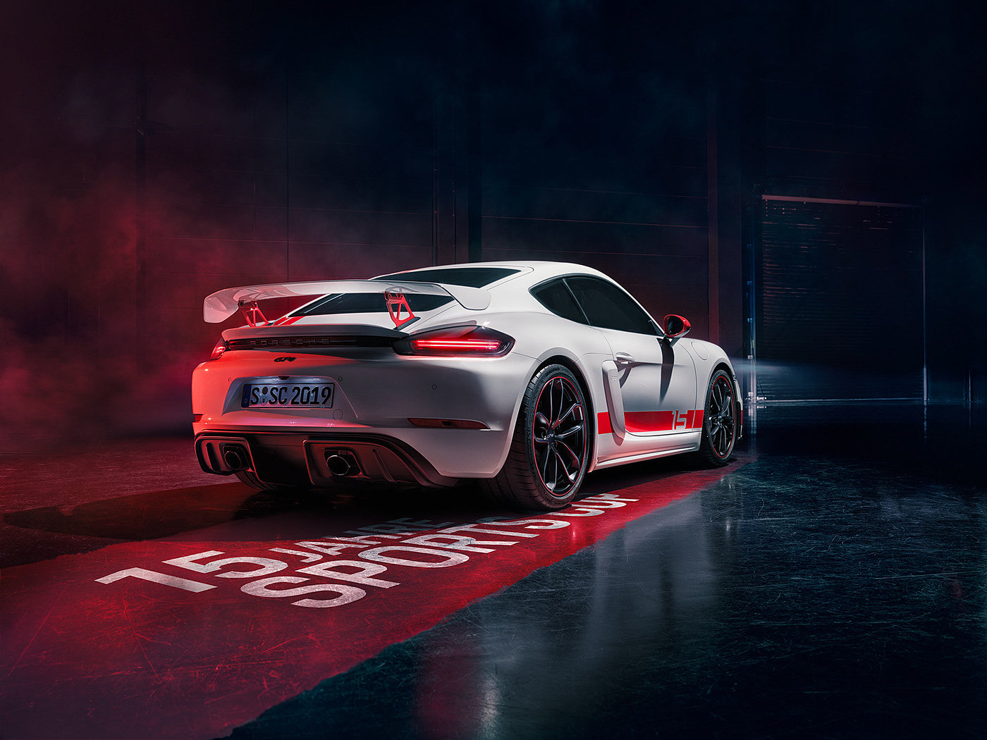 718 Cayman GT4，Racing design，white，