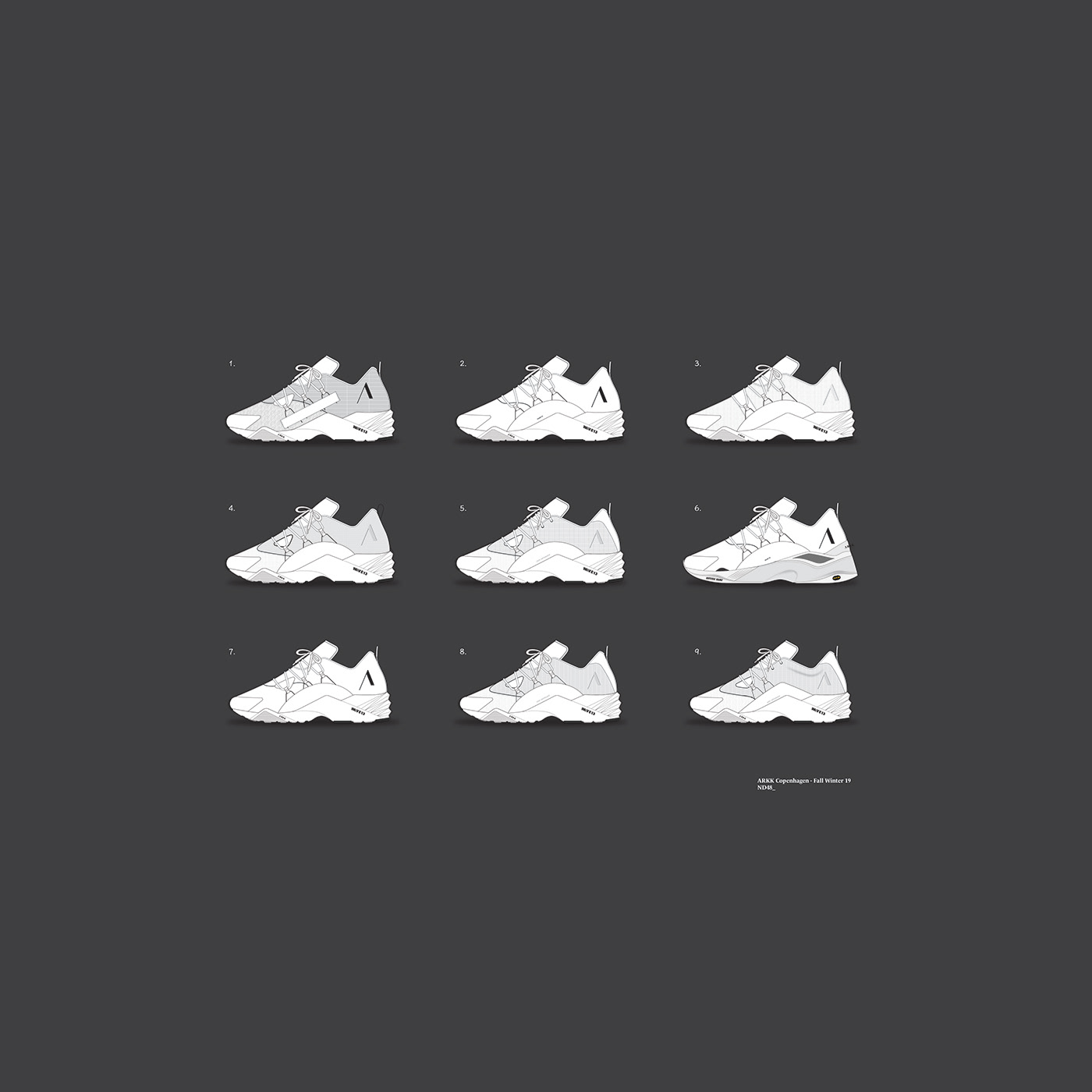 white，Hand drawn，sneakers，ARKK，