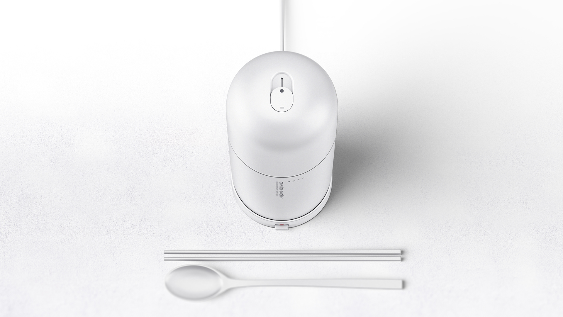 rice cooker，Silver Award of spark Design Award，Pinup Design Award，Korea DB global electronic competition，silvery white，