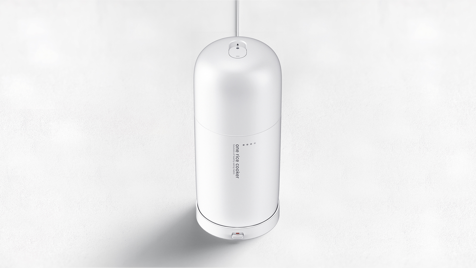 rice cooker，Silver Award of spark Design Award，Pinup Design Award，Korea DB global electronic competition，silvery white，