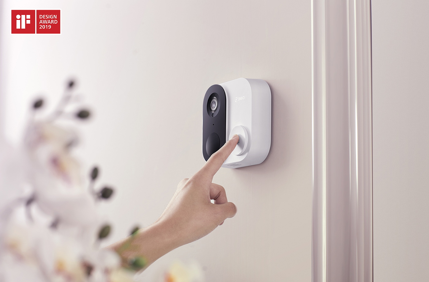 German if Award，three hundred and sixty，doorbell，Shenzhen design，industrial design，Good simple geometry，