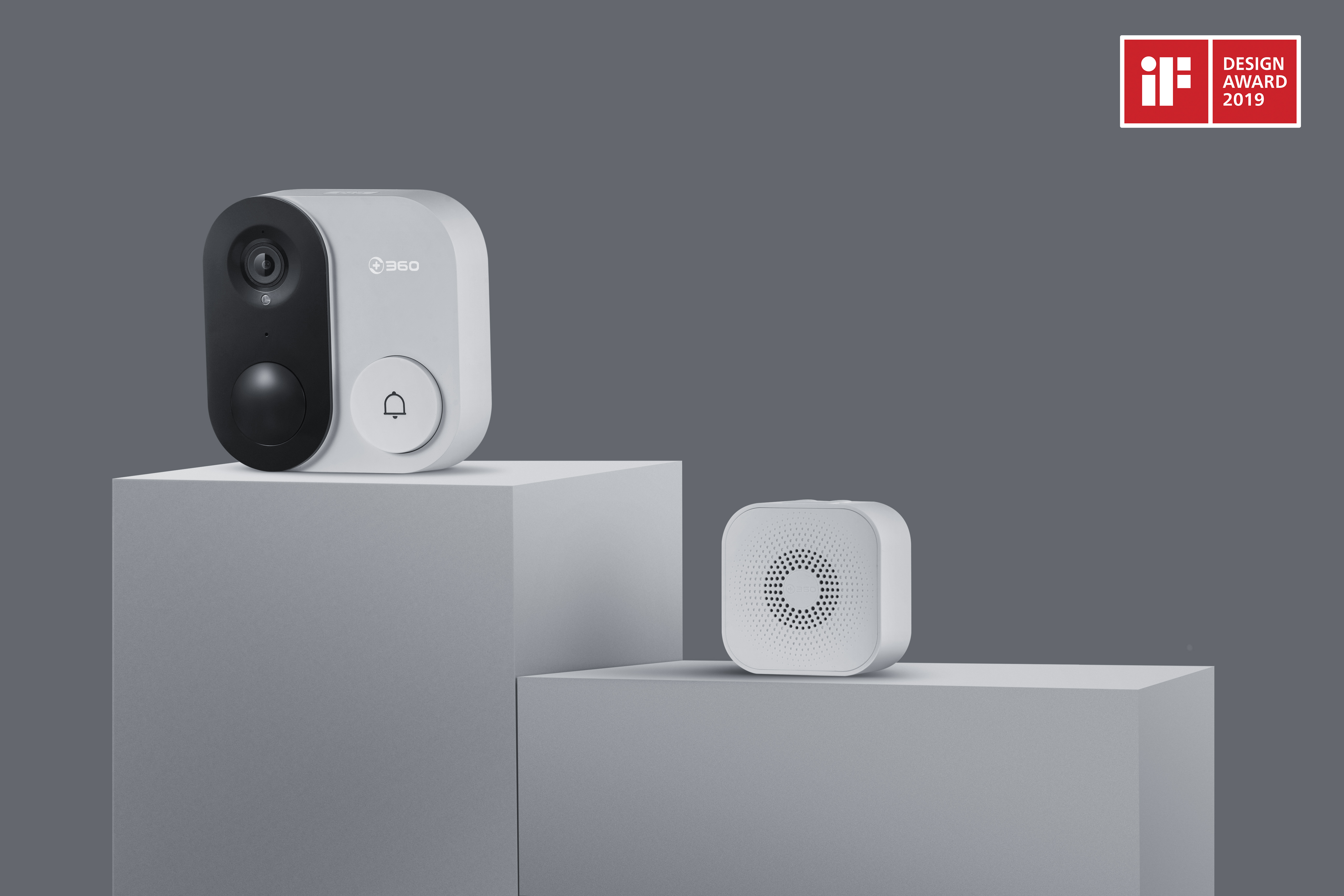 German if Award，three hundred and sixty，doorbell，Shenzhen design，industrial design，Good simple geometry，