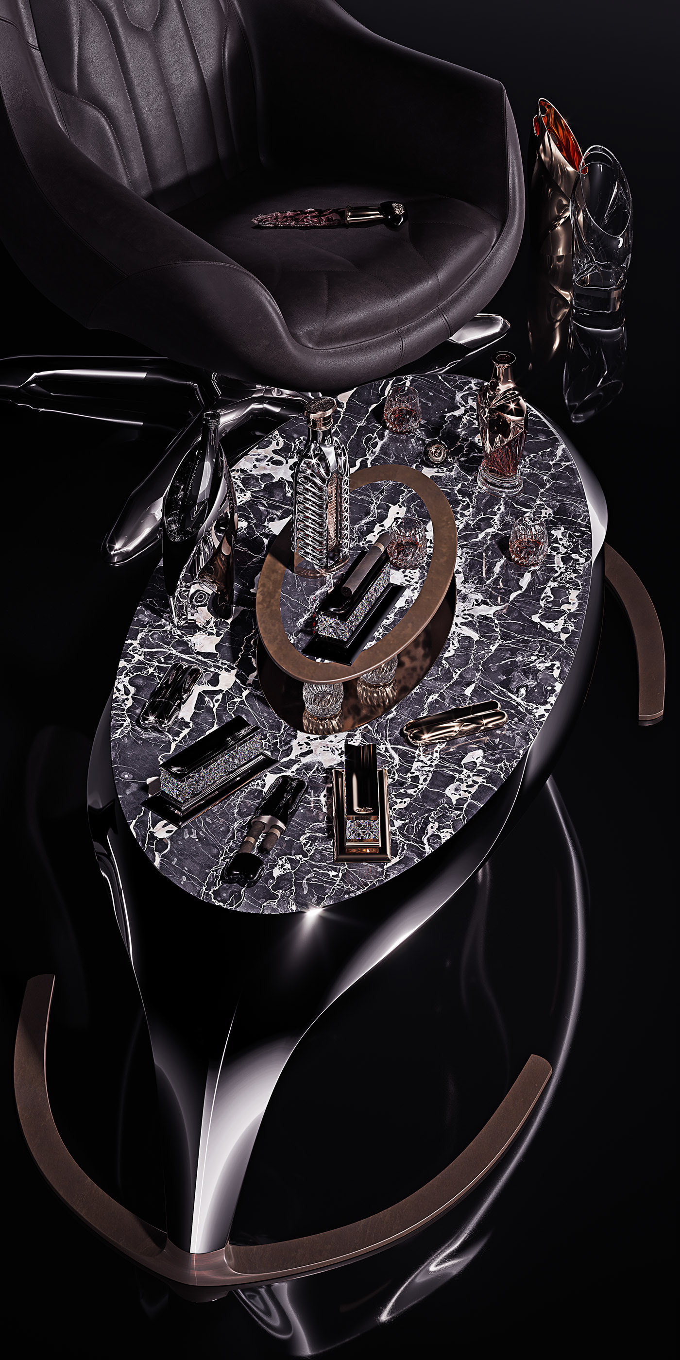 crystal，ashtray，Ashtray III，