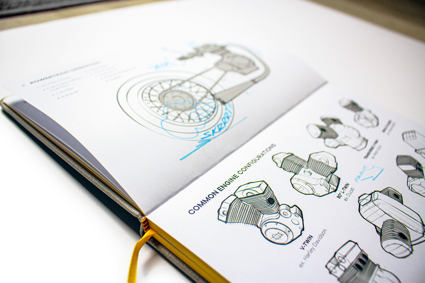 Motorcycle course，book，Reference books，curriculum，Draw motorcycle，DRAW MOTOS，