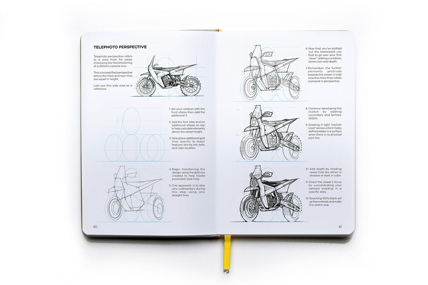 Motorcycle course，book，Reference books，curriculum，Draw motorcycle，DRAW MOTOS，