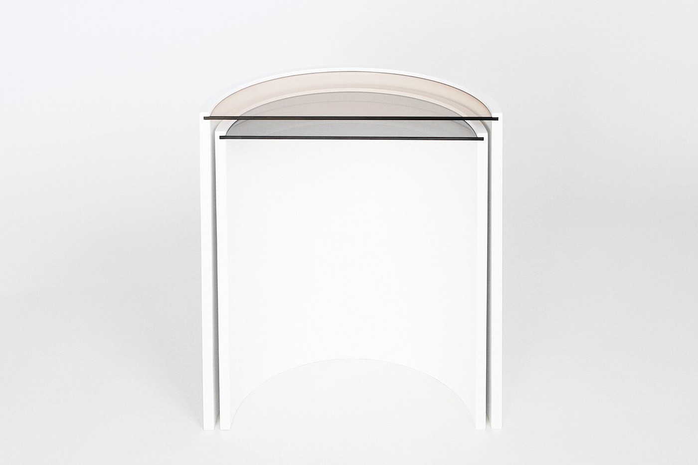 combination，Glass，Side table，nesting，