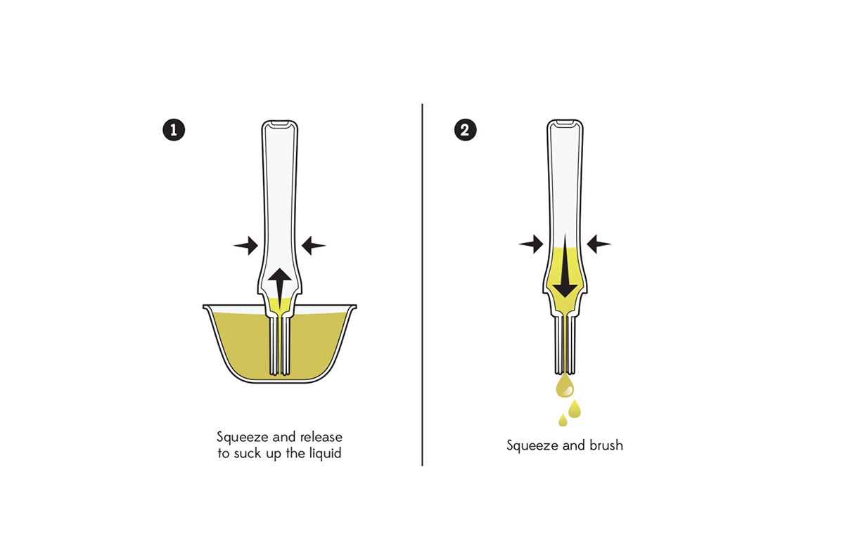 Barbecue brush，Kitchenware，yellow，gules，blue，