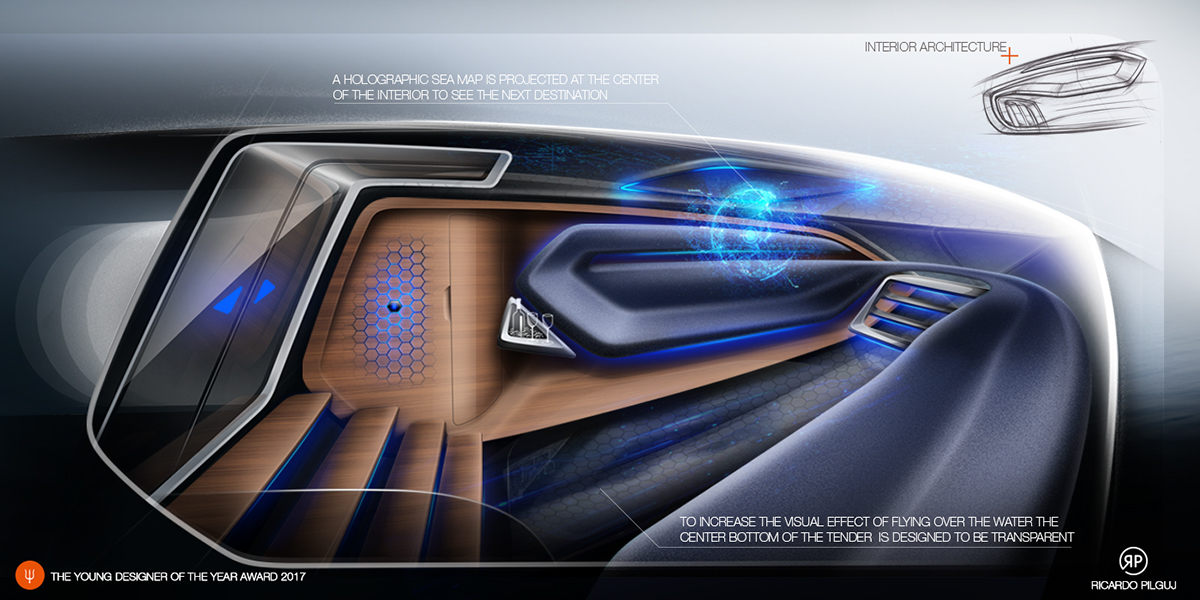 grace，Interior，curve，yacht，Super yacht rp80，