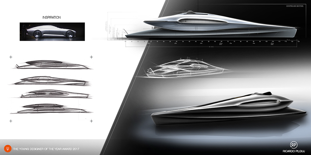 grace，Interior，curve，yacht，Super yacht rp80，