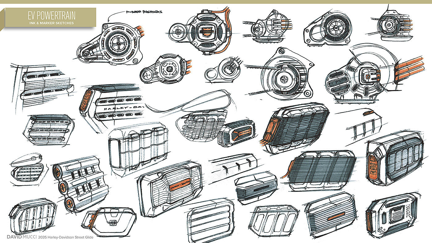 Halley，Electric vehicle，David Mucci，motorcycle，draft，Hand drawn，