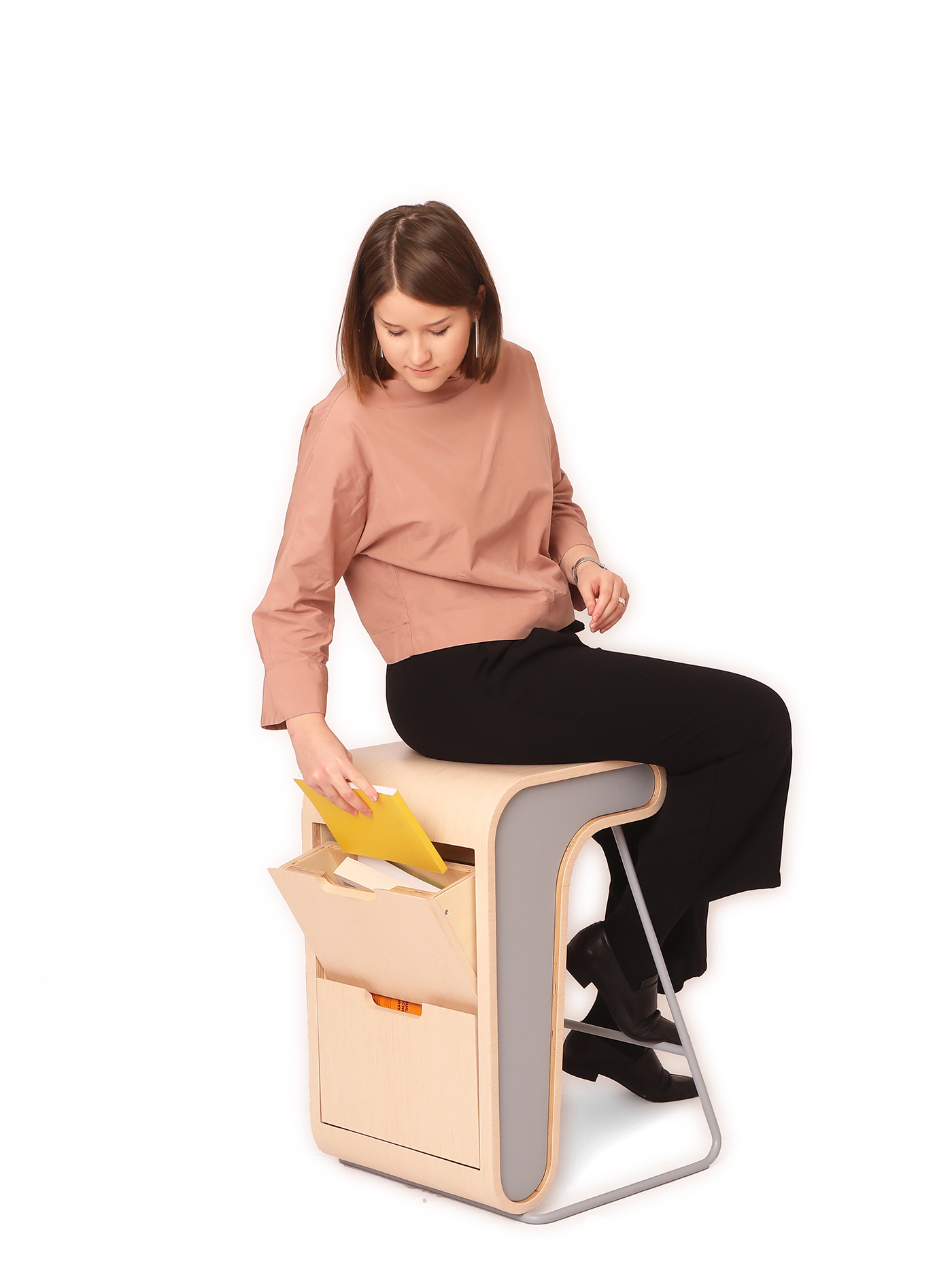 SIMPLE STOOL，chair，woodiness，