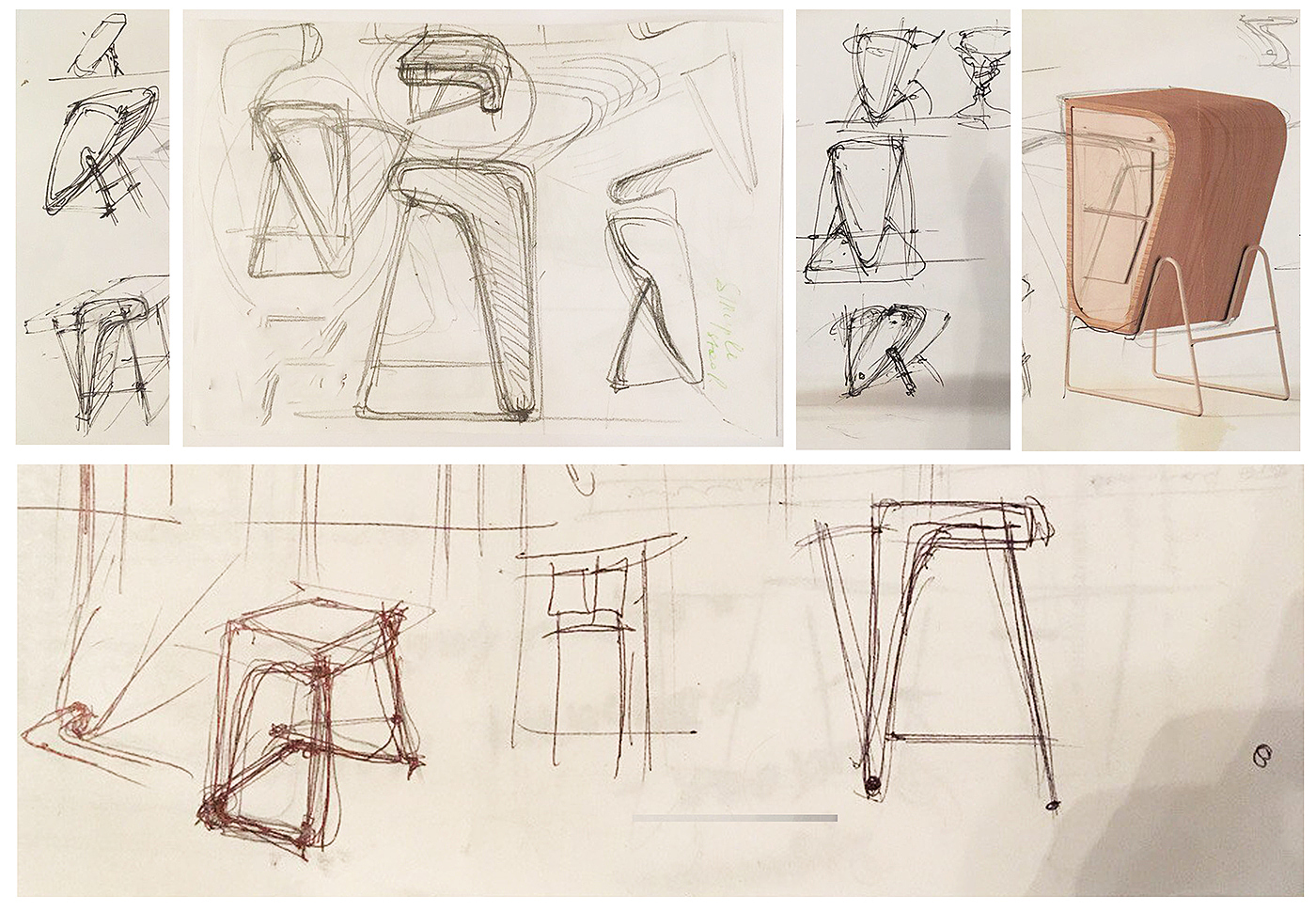 SIMPLE STOOL，chair，woodiness，
