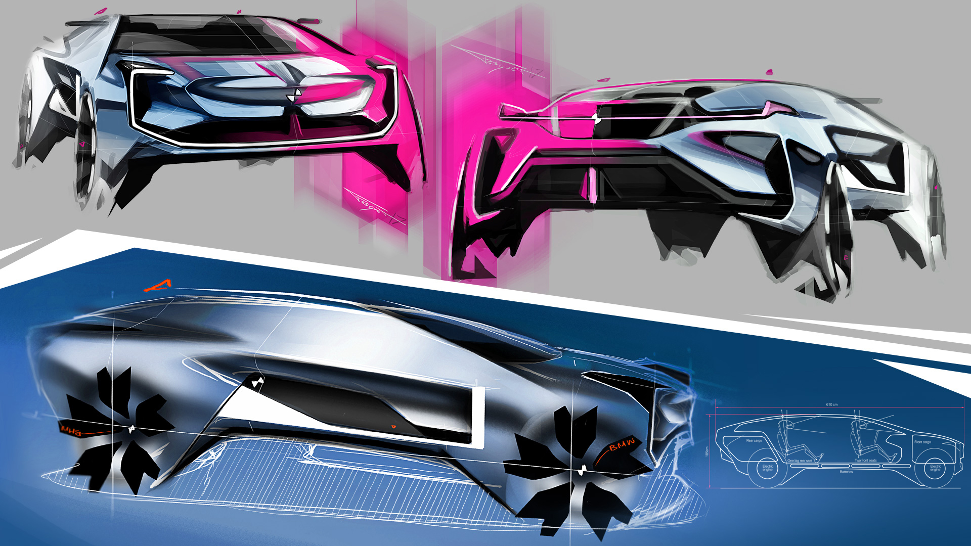 GCL，design sketch，bmw，