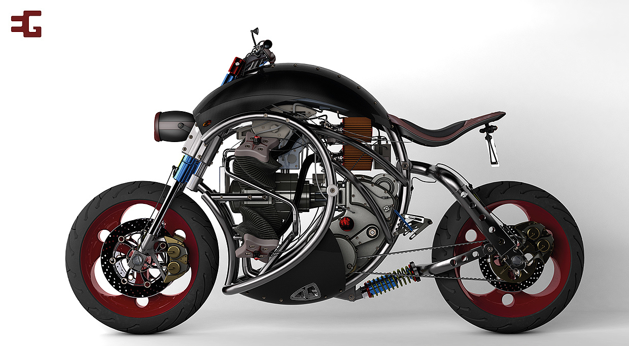 Reprint，industrial design，product design，Automatic design，motorcycle，