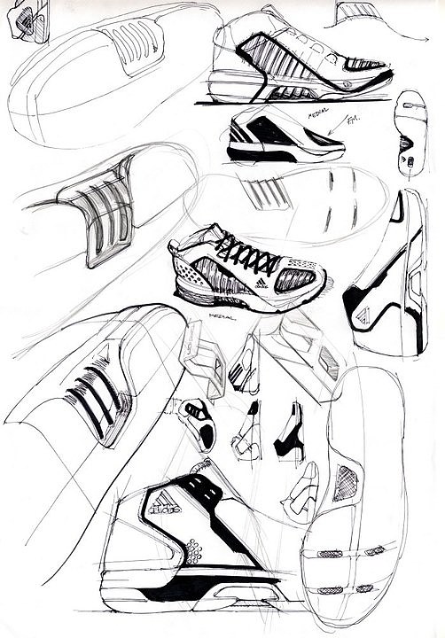 Hand drawn，marker pen，gym shoes，wear，