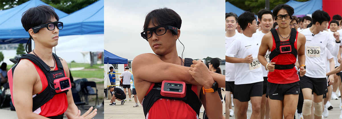 marathon，blind，wearable devices ，Ergonomics，vest，