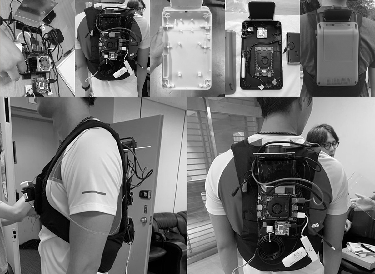 marathon，blind，wearable devices ，Ergonomics，vest，