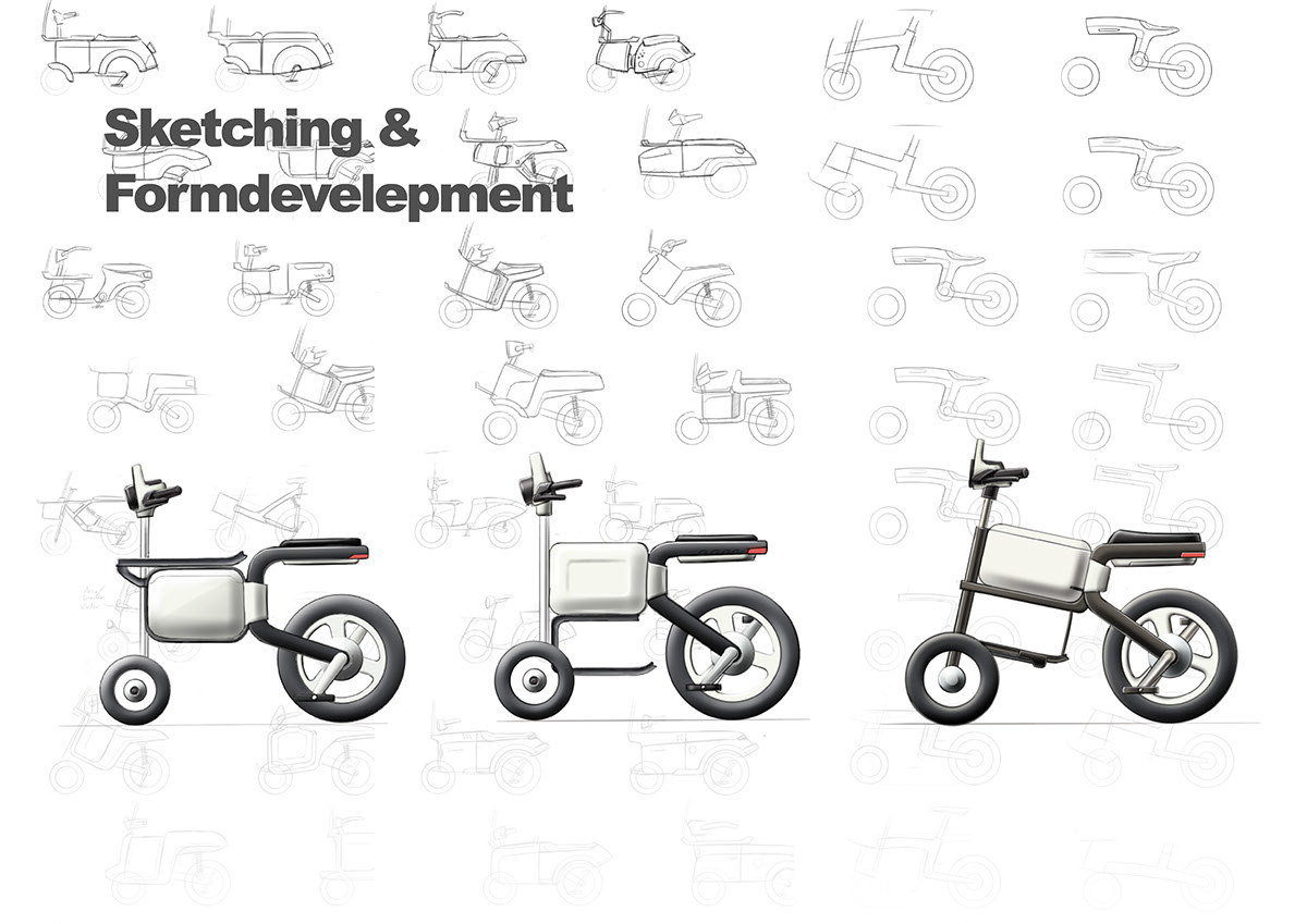 vehicle，Bicycle，multi-function，fold，assemble，removable，red dot，