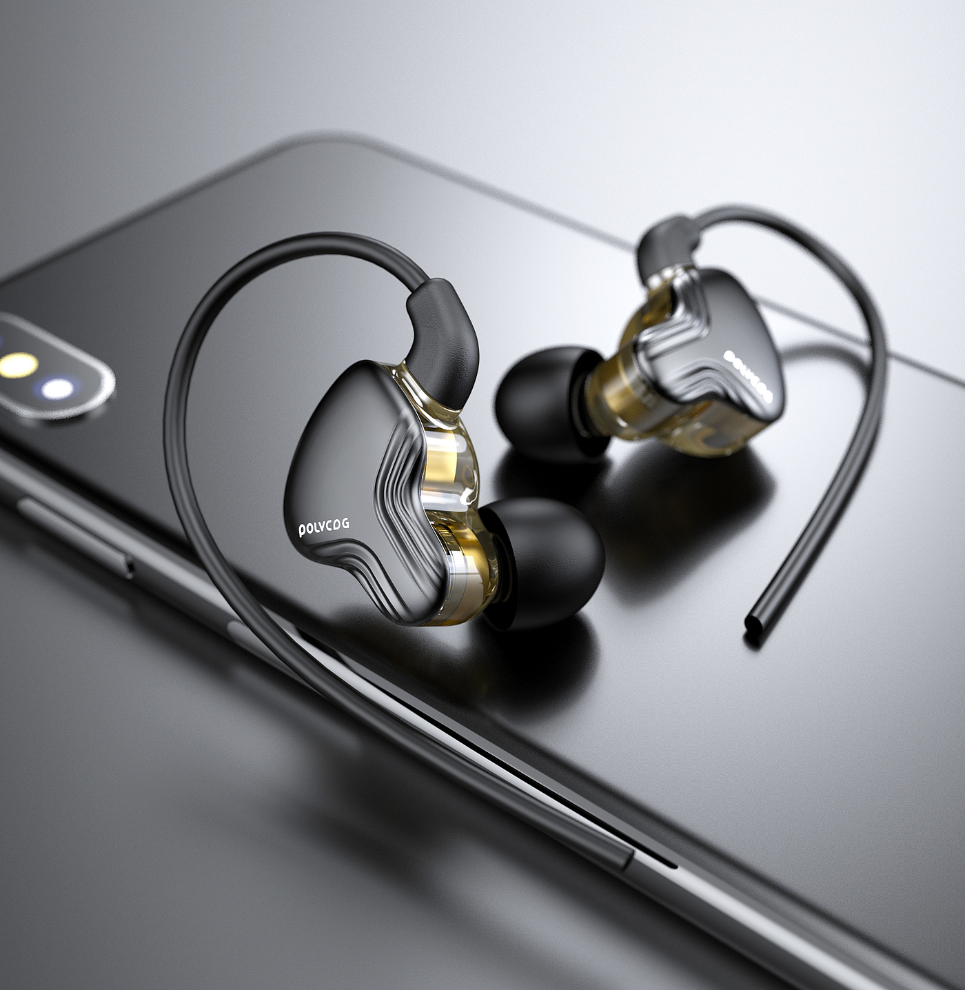 Headphone rendering，industrial design，product design，3C products，