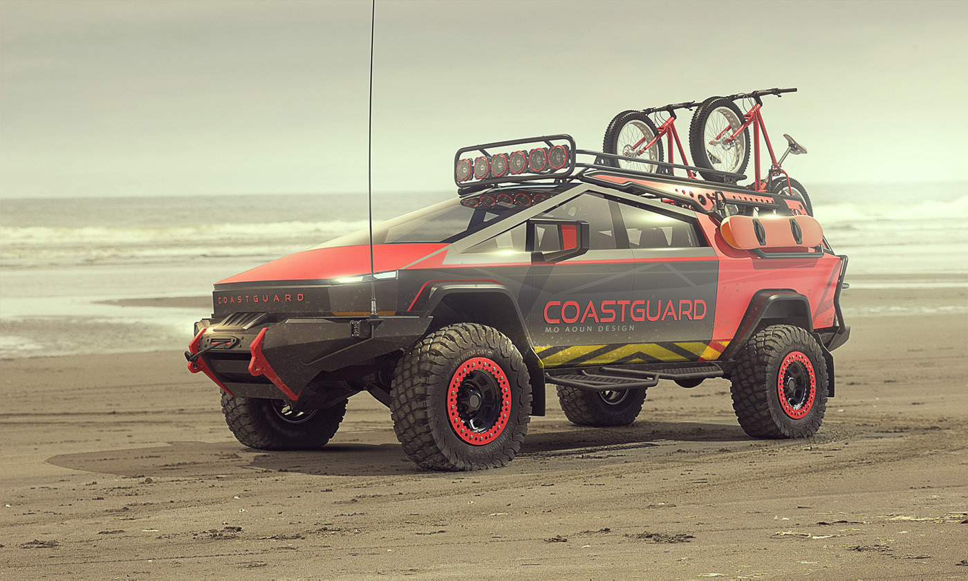 Cyber truck，modeling，automobile，Mon，Cybertruck，