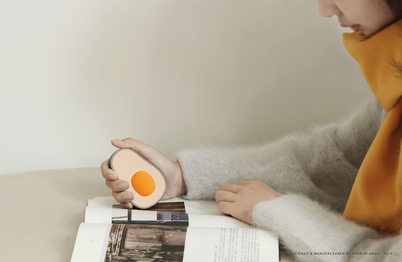 Muid tease，Hand warmer，avocado，