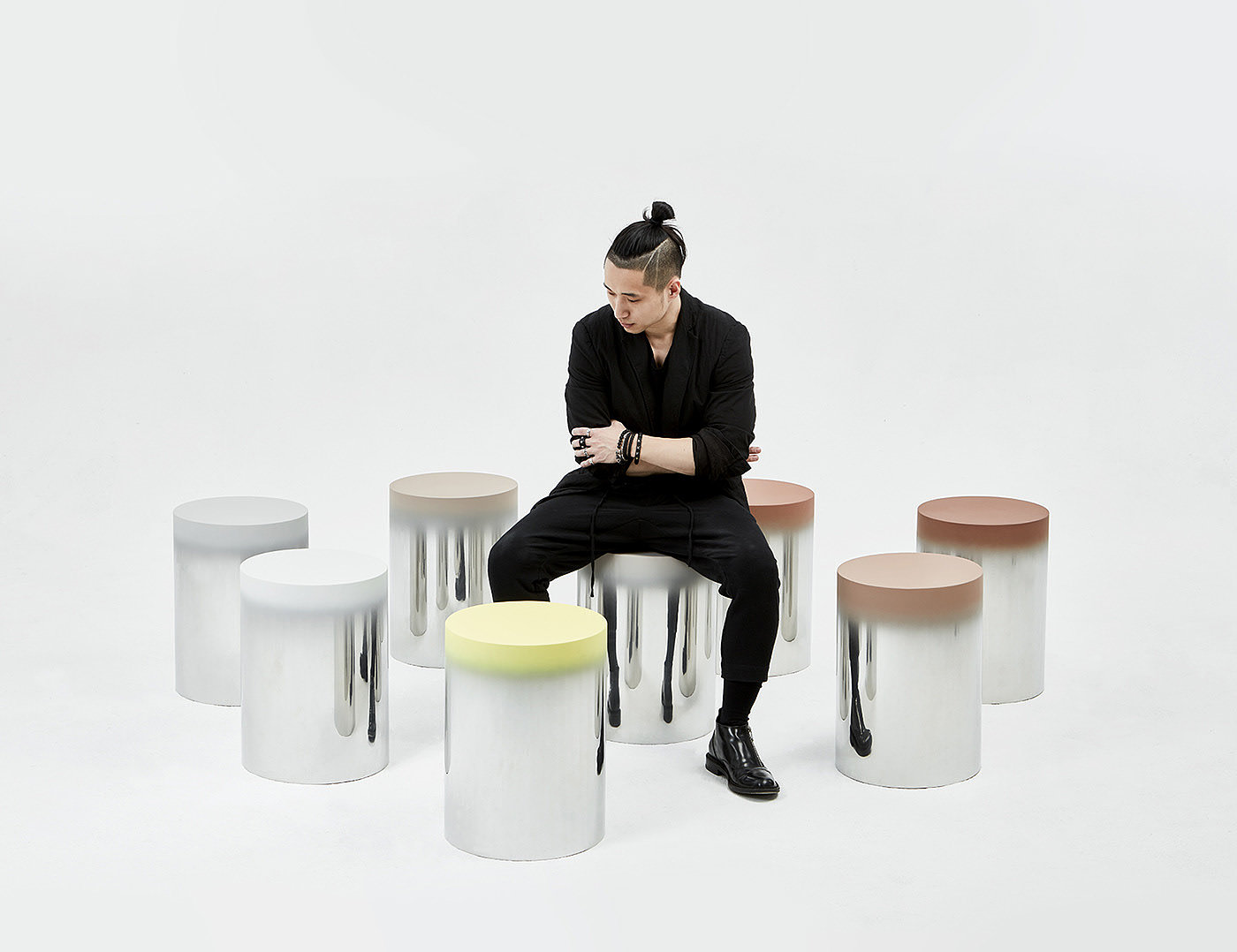 Dokkaebi，Dokkaebi Stool，不锈钢，艺术，树林，凳子，jiyoun kim，座椅，