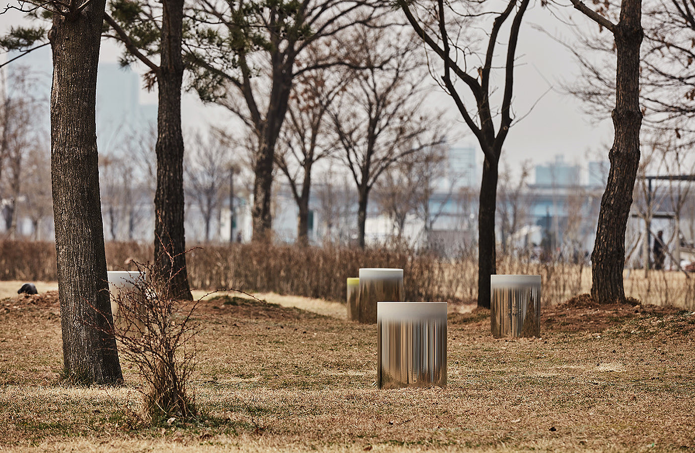 Dokkaebi，Dokkaebi Stool，不锈钢，艺术，树林，凳子，jiyoun kim，座椅，