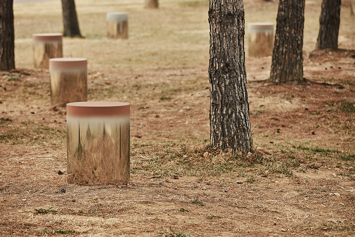 Dokkaebi，Dokkaebi Stool，不锈钢，艺术，树林，凳子，jiyoun kim，座椅，