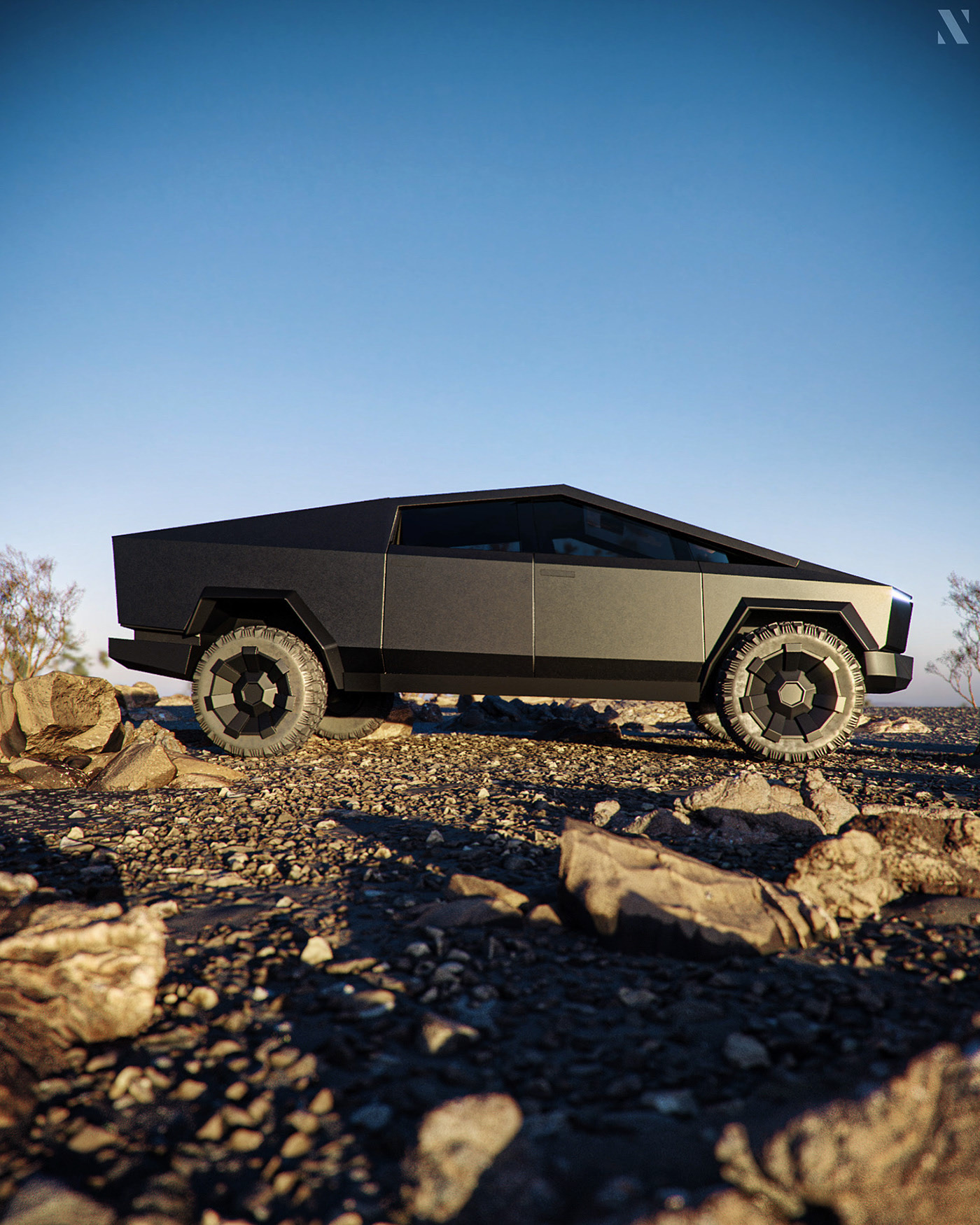 Electric，automobile，Other Organiser，cgi，CYBERTRUCK TESLA，Tesla，Metal，