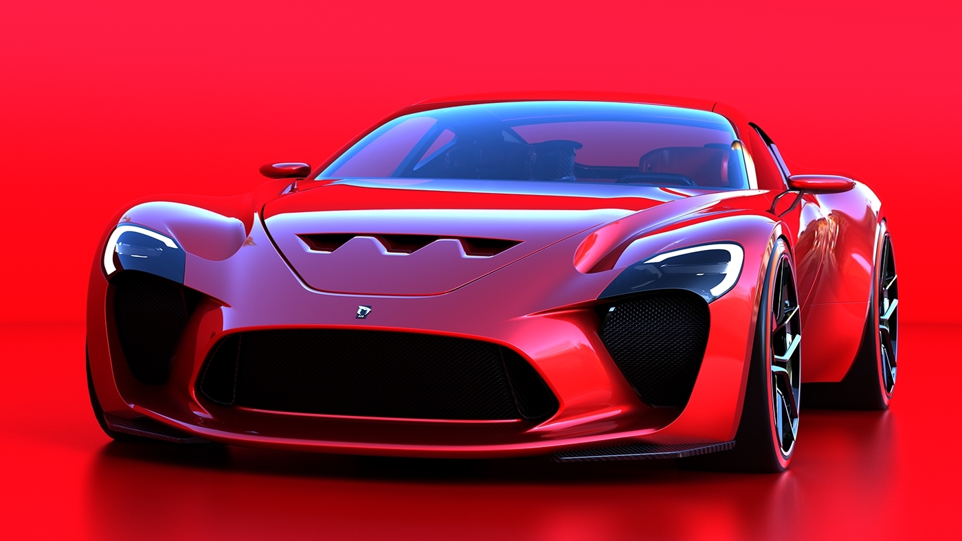 industrial design，vehicle，Ferrari，