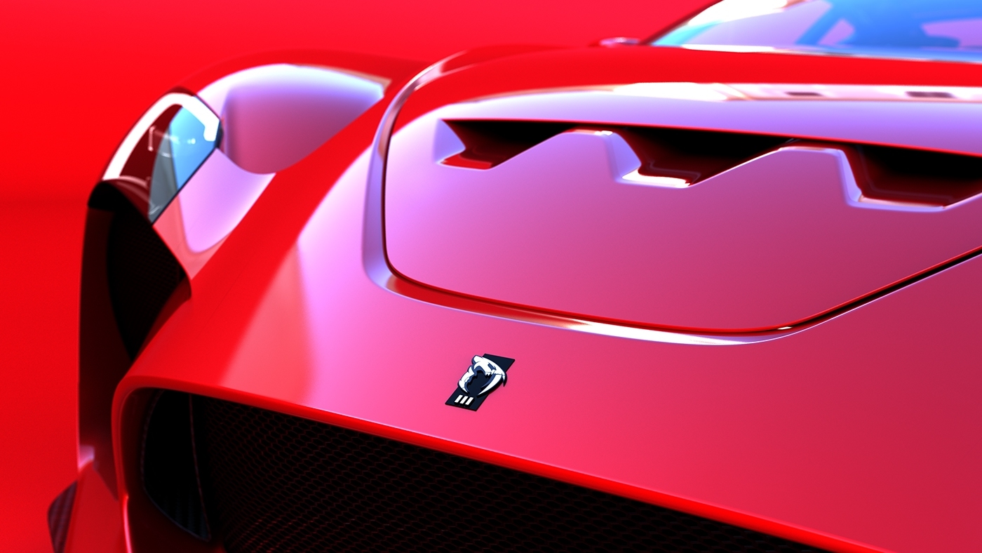 industrial design，vehicle，Ferrari，