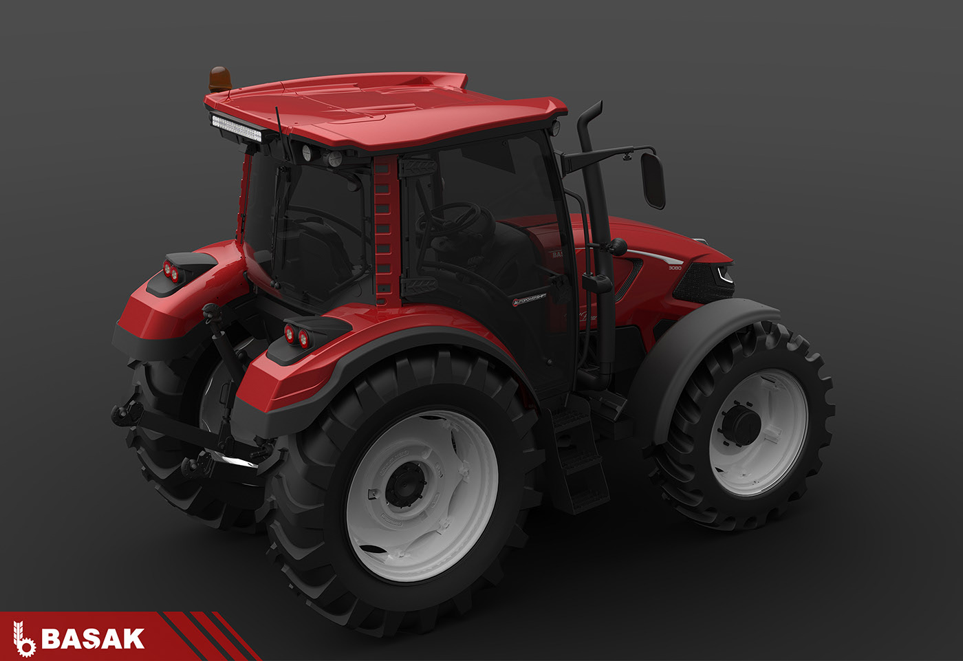 Basque，gules，Tractor，