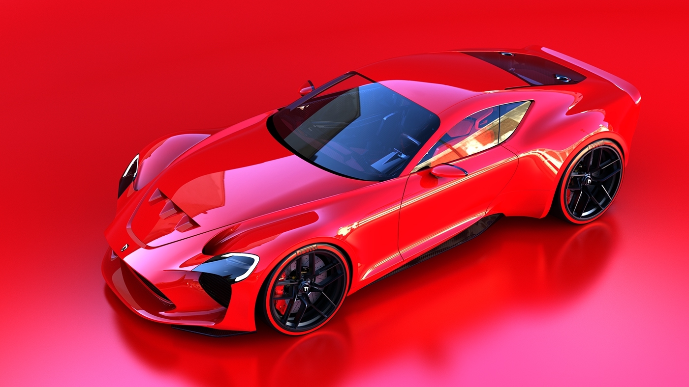 industrial design，vehicle，Ferrari，