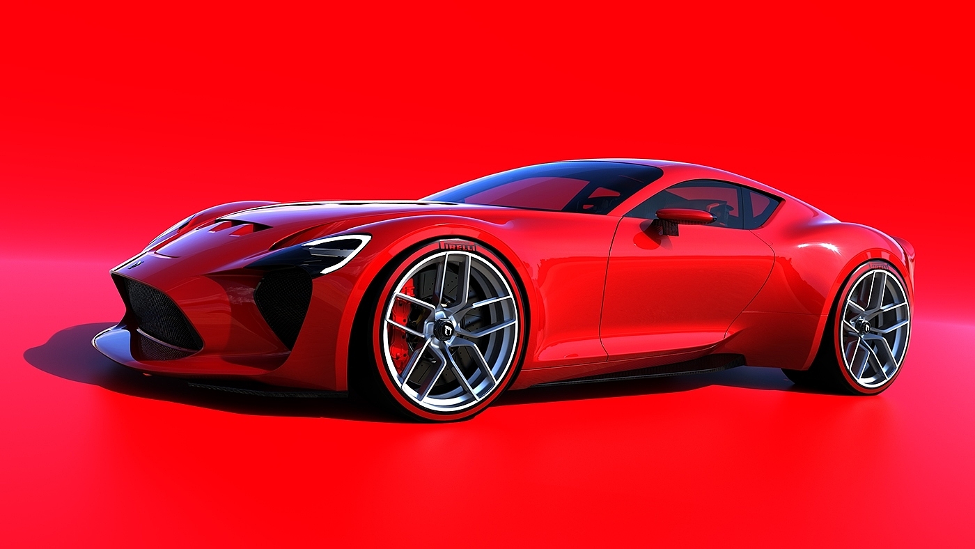 industrial design，vehicle，Ferrari，