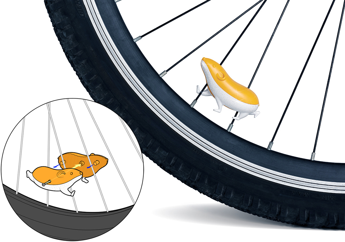 Plastic，Bionics Design ，Bicycle accessories，