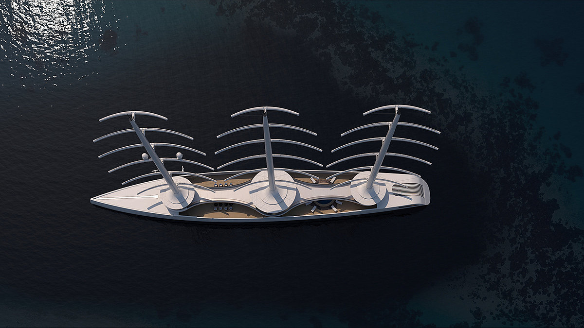 conceptual design，Yacht Design ，Flamingo 99，