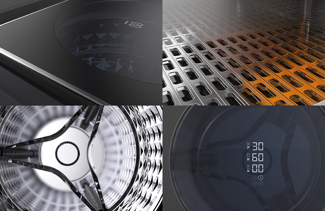 3 space，Washing machine，multi-function，separate，