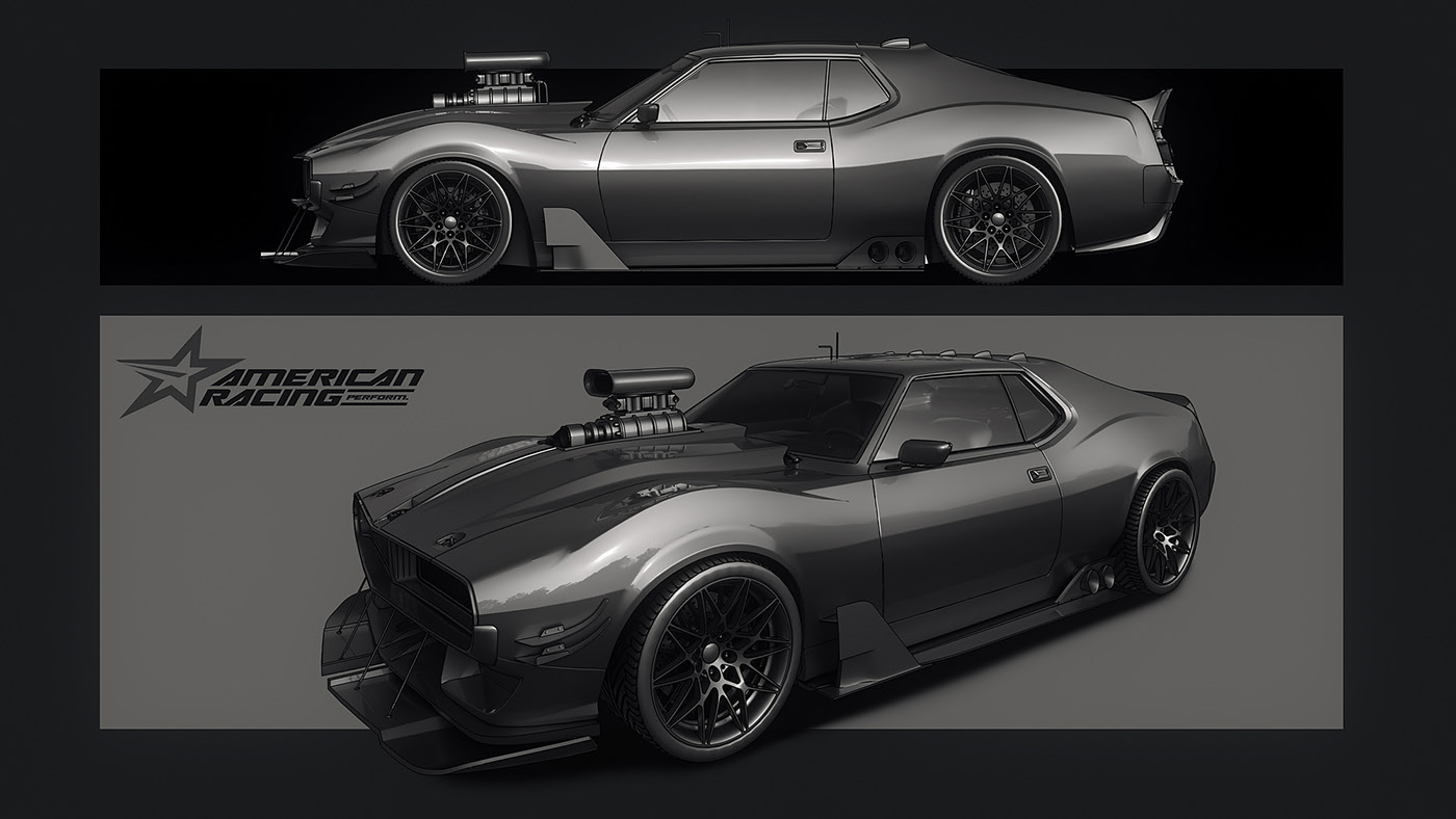 Muscle car，AMC Javelin，Stylization，