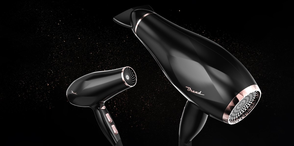 Appearance design，product design，industrial design，Hair dryer straightener，