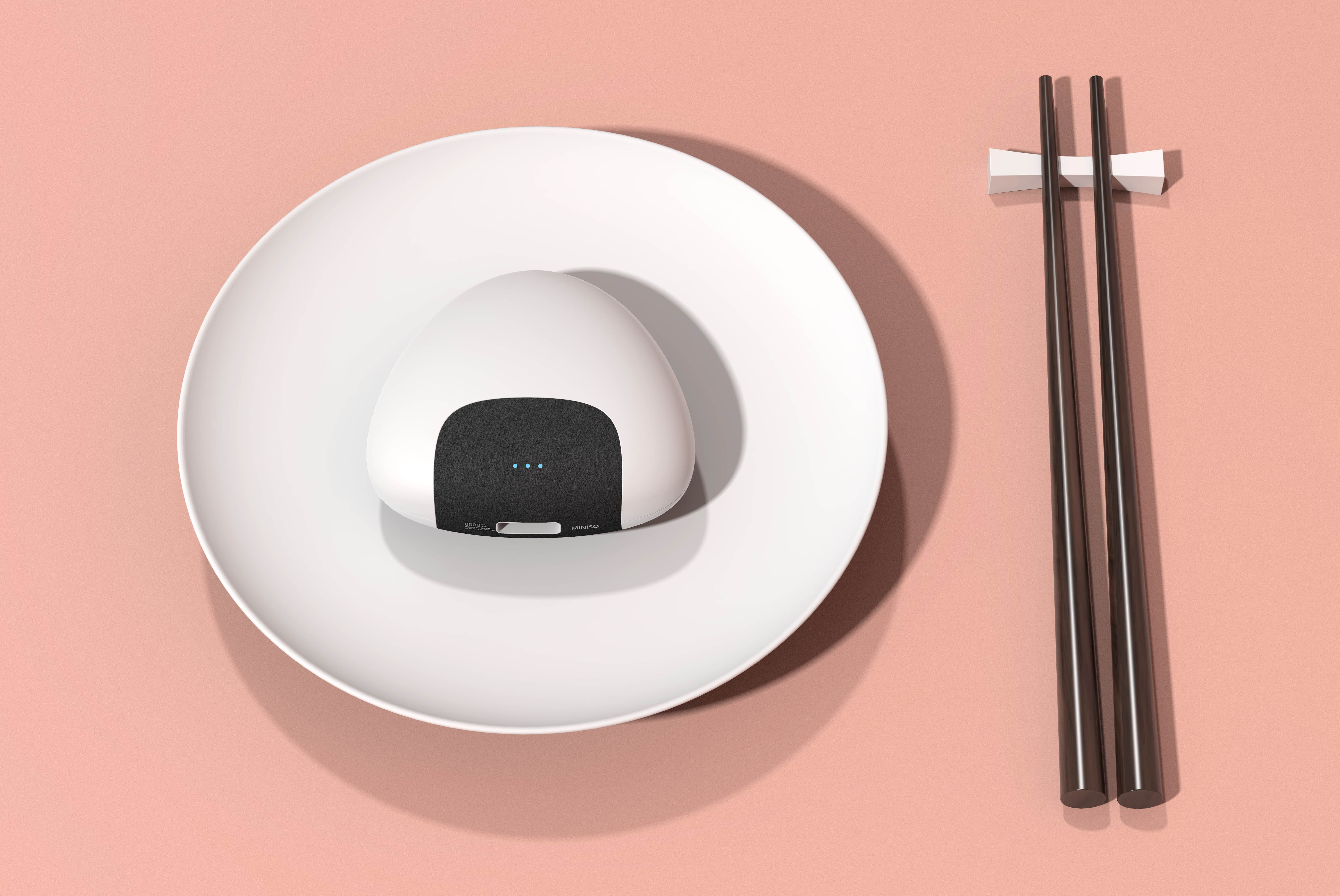 Portable，hold，Simplicity，beautiful，food，lovely，portable battery，Rice and vegetable roll，