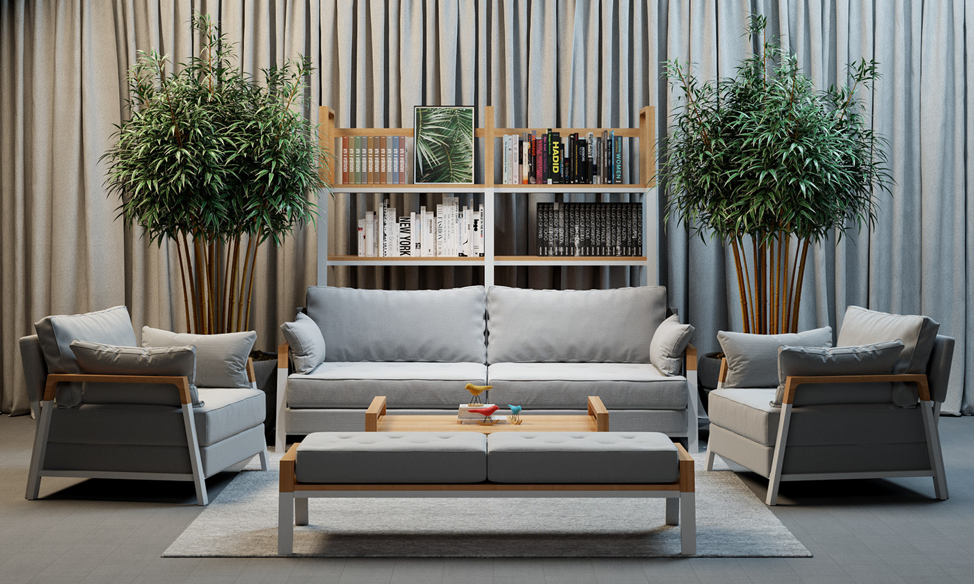 furniture design ，tea table，bookshelf，sofa，